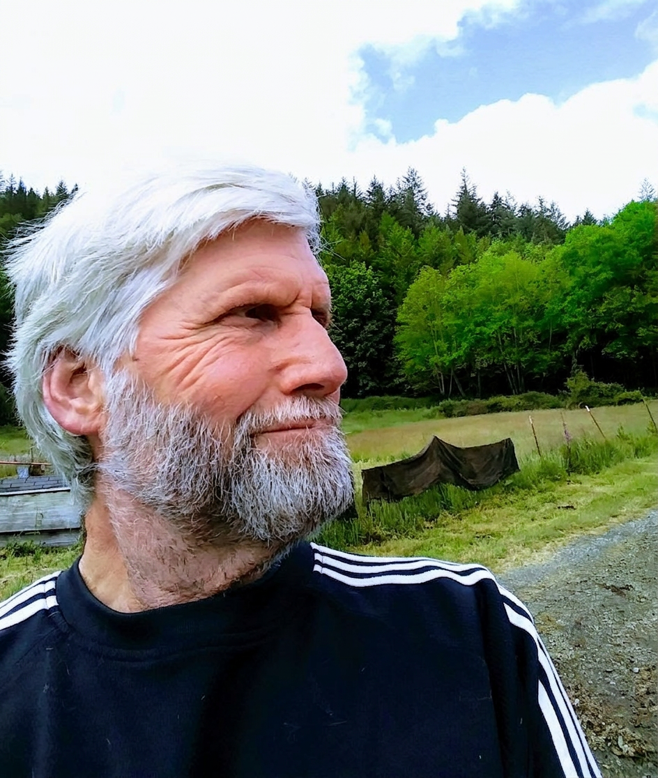 Scott Rosin, Author on his Oregon tree farm